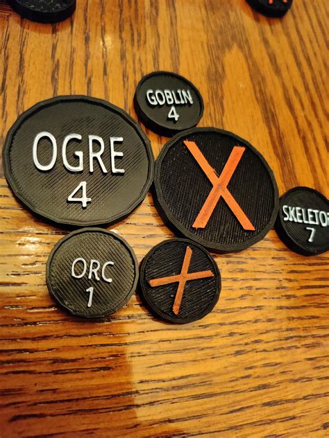 Dnd Monster Tokens for RPG Gaming D&D - Etsy