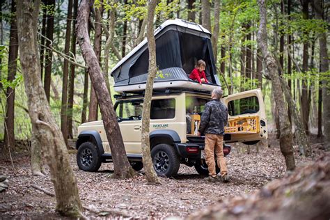 Go on a road trip across Japan in a fully equipped camping car with a rooftop tent