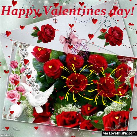 Happy Valentine's Day Roses And Doves Pictures, Photos, and Images for ...