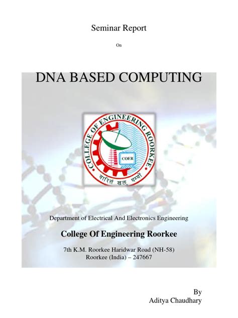 Dna Based Computing | PDF