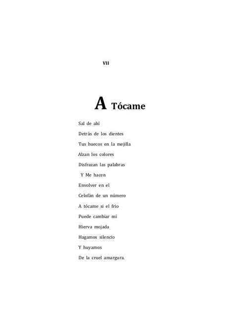 Poesia del aire. a tocame.