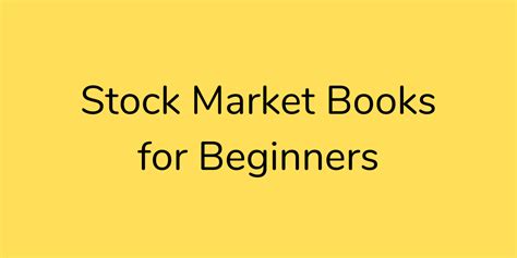 12 Best Stock Market Books for Beginners