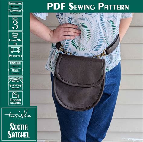 Crossbody Satchel PDF Sewing Pattern, Waist Bag, Scotia Satchel by ...