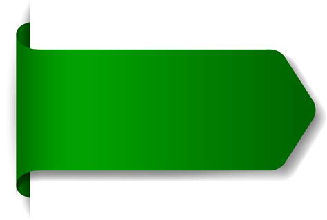 Green banner design on white background 6891590 Vector Art at Vecteezy