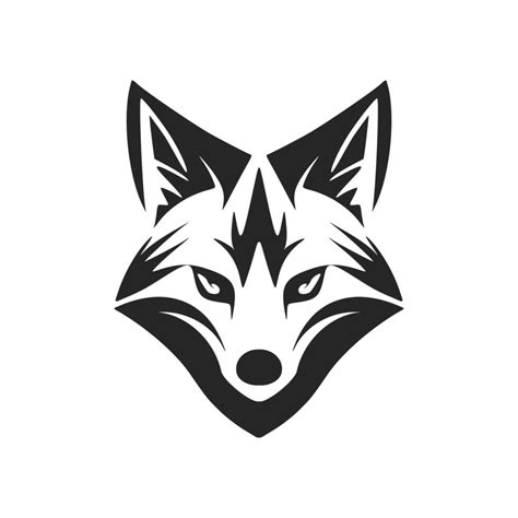 A graceful black and white fox vector logo to give a stylish touch to your brand. 20843631 ...