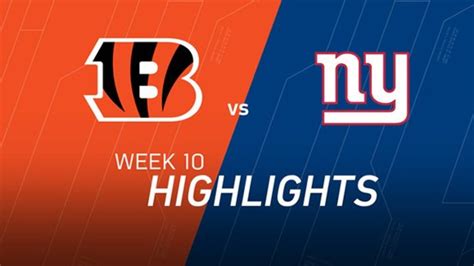 Highlights: Giants 21, Bengals 20