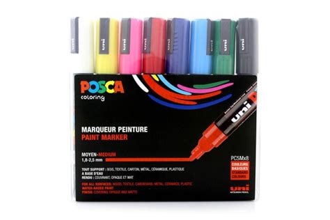 Posca Marker Set PC-5Mx4 Neon Colours