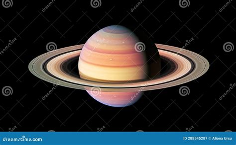 Saturn: Jewel of the Solar System with Its Majestic Rings Stock ...