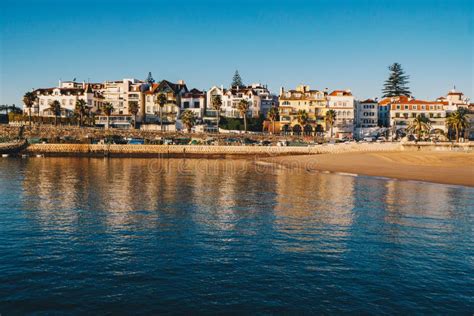 Cascais Sea View and Beach in Cascais, Lisbon District, Portugal Stock Image - Image of ...