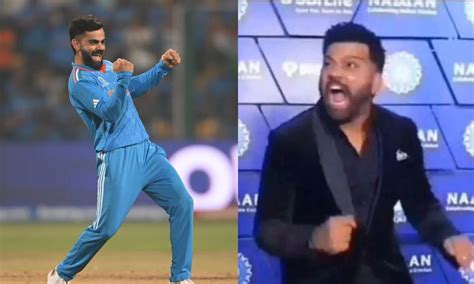 Rohit Sharma Does A Funny Mimicry Of Virat Kohli's Aggressive Celebration