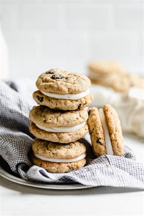 Chewy Oatmeal Whoopie Pie Recipe with Cream Cheese Frosting - Broma Bakery