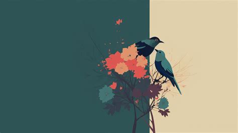 1600x900 Birds Hanabushi Flowers Wallpaper,1600x900 Resolution HD 4k Wallpapers,Images ...