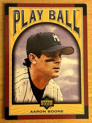 2004 Upper Deck Play Ball Aaron Boone Baseball Card #90 Yankees VG | eBay