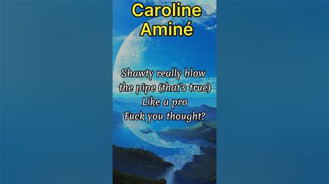 Aminé-Caroline lyrics video#music #lyrics #video #shorts #amine #caroline - YouTube