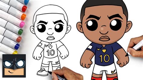 How To Draw Kylian Mbappe | World Cup 2022 - YouTube