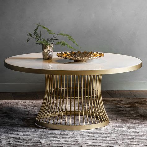 Marble Topped Round Coffee Table - Gold in 2020 | Round coffee table, Stylish coffee table ...