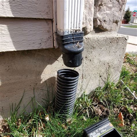 Downspout Into French Drain : A french drain conveys runoff underground to a suitable outlet.