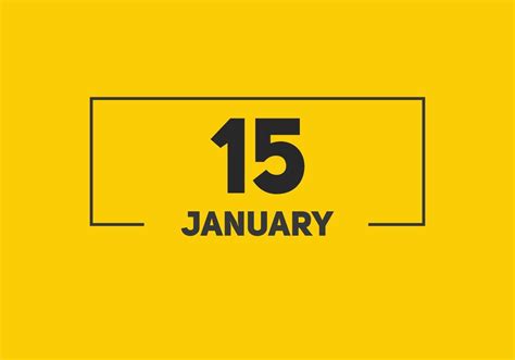 january 15 calendar reminder. 15th january daily calendar icon template ...