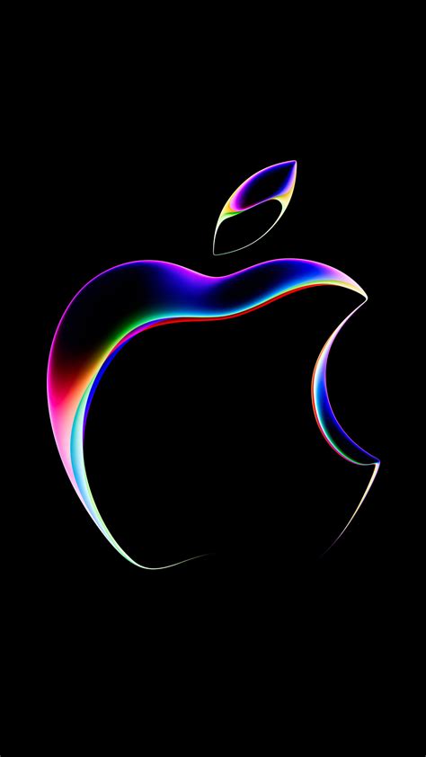 WWDC 2023 Wallpaper 4K, Apple logo, Black background, 5K