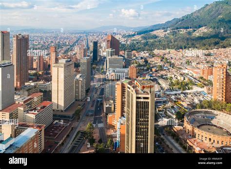 El departamento de Cundinamarca, Colombia, Bogotá, distrito de Centro, vista general de la ...