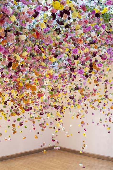 Installation Art Features Thousands of Flowers Suspended in Galleries