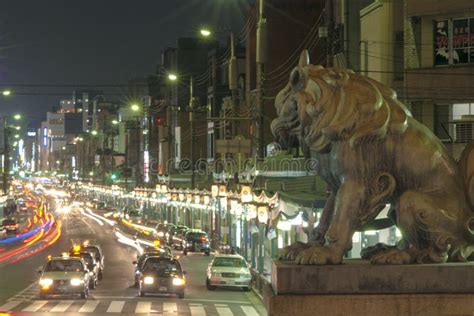 Night Kyoto editorial photo. Image of illumination, sculpture - 25671841