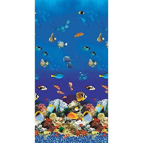 Pool Liner Above Ground Uni-Bead 27 Ft. Round x 52 In. H - GLI Aqualiner Aquarium Fish Pattern ...