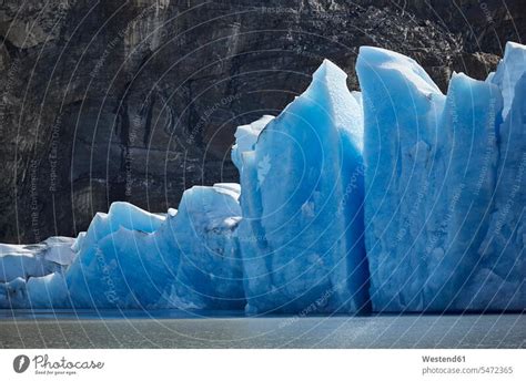 South America, Chile, Torres del Paine National Park, Grey Glacier at Lago Grey - a Royalty Free ...