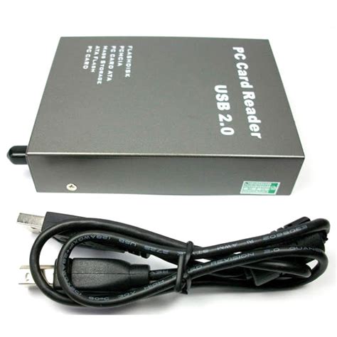 Pc Card Reader USB 2.0 to PC ATA Flash Card PCMCIA For Disk Memory Card Reader Adapter Converter ...