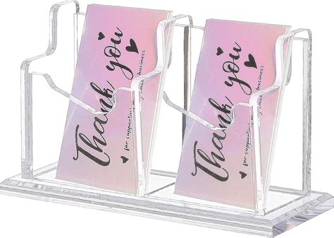 Amazon.com : Acrylic Brochure Holder Business Card Literature Holder ...