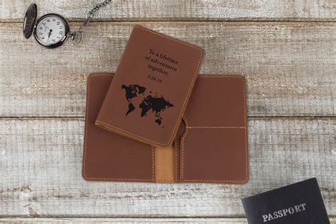 Passport Holder Personalized Passport Holder Engraved | Etsy