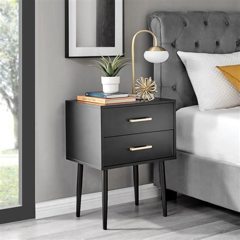 Taylor Modern Bedside Table with 1 or 2 Drawers