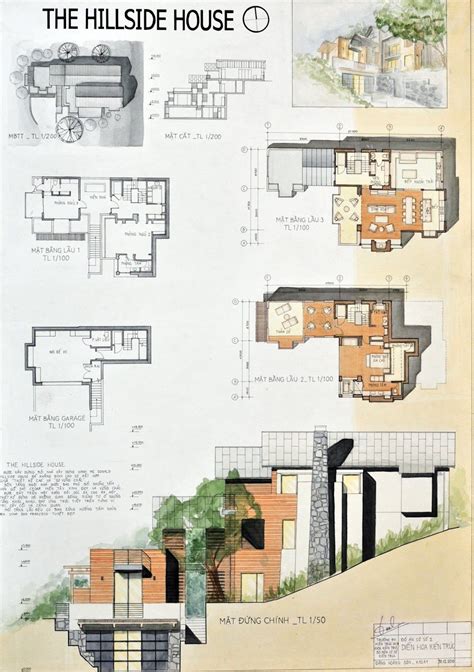 ƯƠM MẦM KIẾN TRÚC: 2 CHI TIẾT MÔN ĐỒ ÁN CƠ SỞ 2 | Laminas de arquitectura, Diagramas de ...