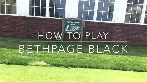 How to play Bethpage Black - YouTube