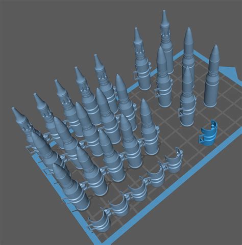 Free STL file 1:1 25mm M242 Bushmaster ammunition 🎲 ・3D printer design to download・Cults