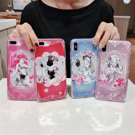 Cute Cartoon Disneys classic anime case For iphone Xs MAX Xr X 6 6s 8 7 ...