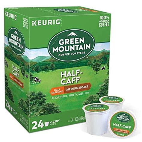 Green Mountain Coffee Roasters Half Caff, Single-Serve Keurig K-Cup ...