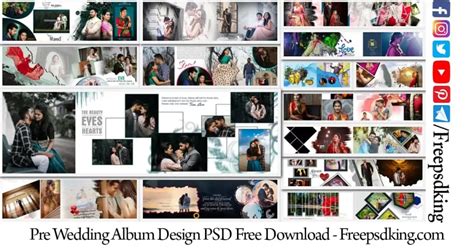 Pre Wedding Album Design PSD Free Download