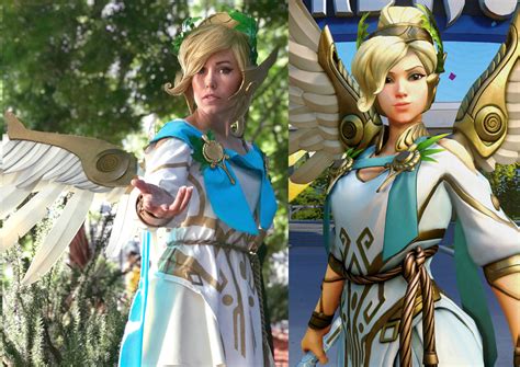 My Mercy Cosplay (Winged Victory summer skin) : r/gaming