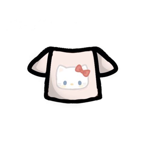 a hello kitty t - shirt with a red bow on it