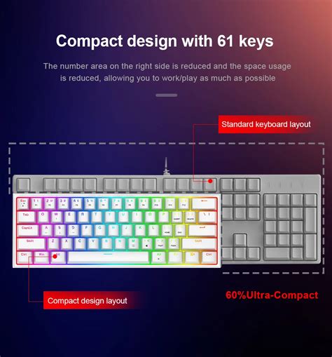 Mini Gaming Keyboard Mechanical Wired Keyboard Gaming keyboard for PC