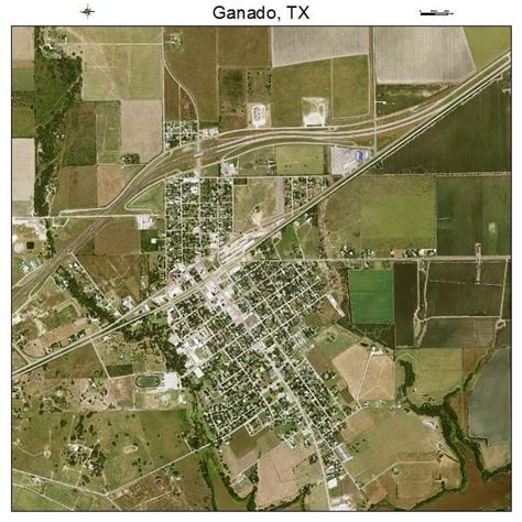 Aerial Photography Map of Ganado, TX Texas