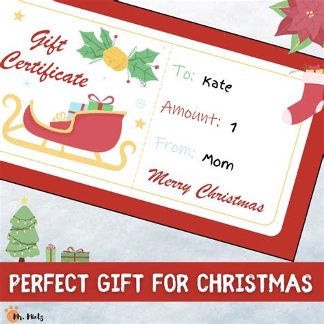 Christmas Gift Certificate | Made By Teachers