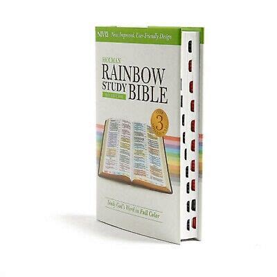 NIV Rainbow Study Bible Hardcover Thumb-Indexed BRAND NEW!!! 9781433616549 | eBay