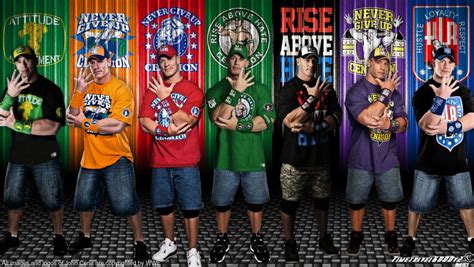 WWE John Cena Multi-Color Wallpaper Widescreen | John cena, John cena ...