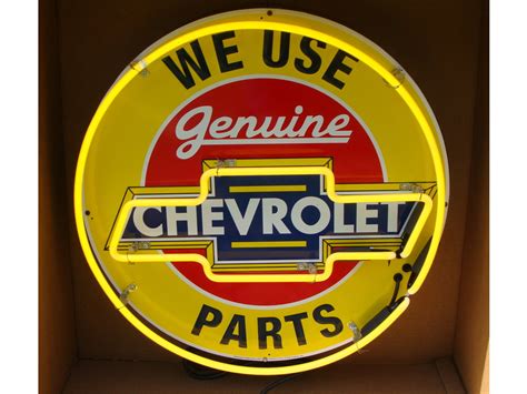 Chevrolet Neon Sign Genuine at Kansas City Spring 2012 as Z218 - Mecum Auctions