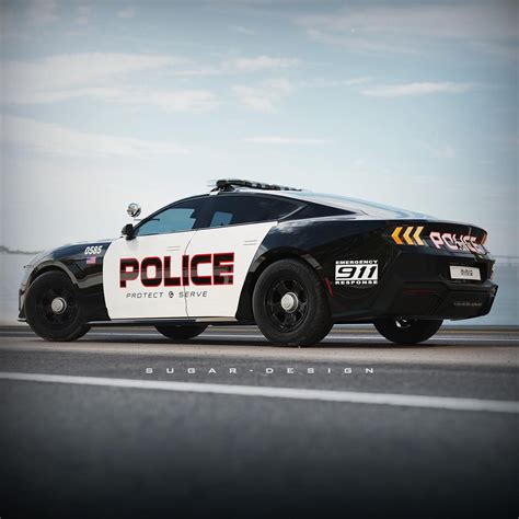 2024 Ford Mustang Sedan Imagined As Police Cruiser, Is It a Modern ...