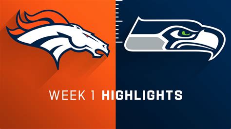 Denver Broncos vs. Seattle Seahawks highlights | Week 1