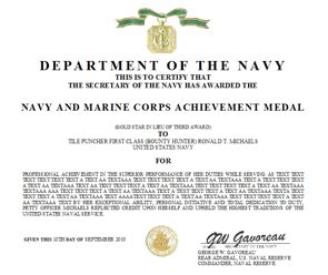 Navy And Marine Corps Awards Manual