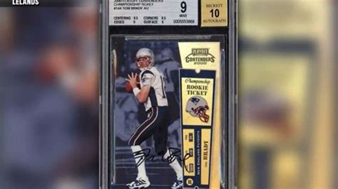 Tom Brady rookie card sells for record $3.1M – Boston News, Weather ...